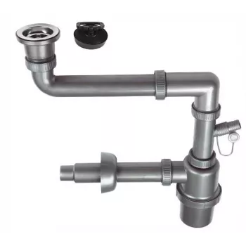 1-Bowl Sink Sifón s uzáverom Click-Clack 3,5 palca