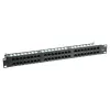 DELTA ENERGY SYSTEMS PP-48/RJ/6C 48-portový Cat6 UTP patch panel, 1U 19-palcová racková montáž, čierny