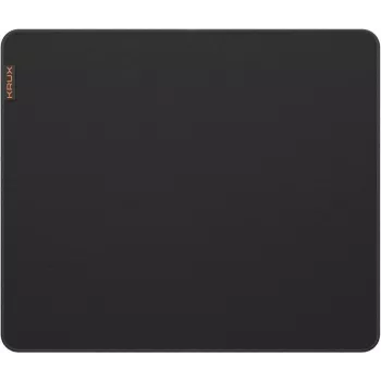 KRUX Space XL herná podložka pod myš – mikropletená látková podložka na stôl, 900x400x3 mm, protišmyková gumená základňa, čierna