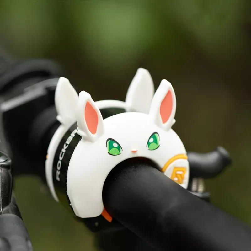 ROCKBROS detská bicyklová zvonček s motívom zajaca biely
