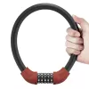 ROCKBROS RKS870-BK kombinovaný káblový zámok 85 cm červený
