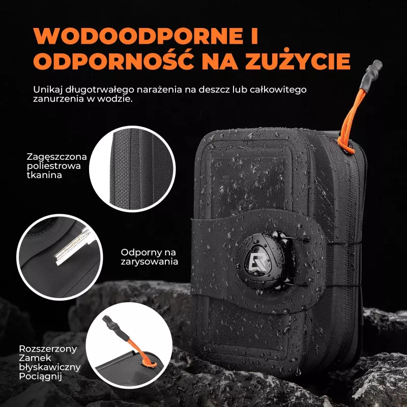 ROCKBROS AS-150 vodotesná multifunkčná sedlová taška s držiakom na fľašu - čierna