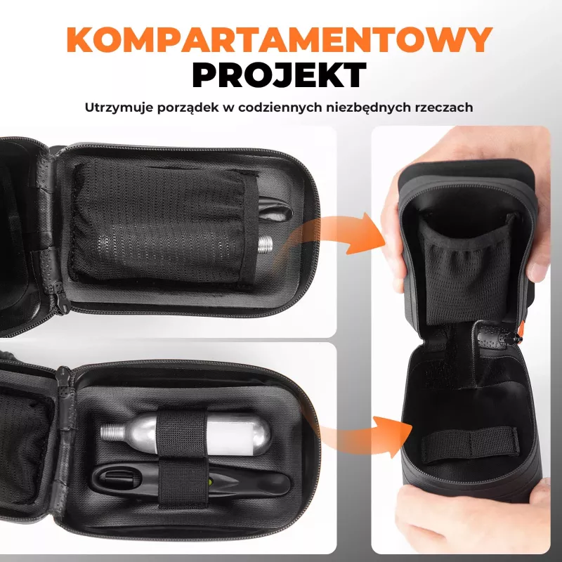 ROCKBROS AS-150 vodotesná multifunkčná sedlová taška s držiakom na fľašu - čierna