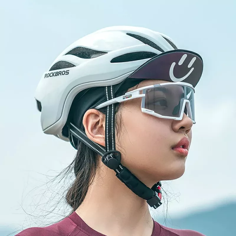 ROCKBROS SP258 ROAD TO SKY fotochromatické cyklistické okuliare - biele
