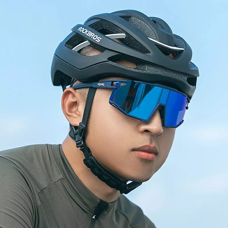 ROCKBROS SP258 ROAD TO SKY polarizované cyklistické okuliare Navy Blue