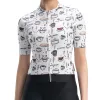 ROCKBROS dámsky krátky cyklistický dres L - biely