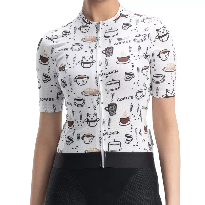 ROCKBROS dámsky krátky cyklistický dres L - biely