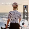 ROCKBROS dámsky krátky cyklistický dres L - biely