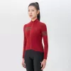 ROCKBROS dámsky termo dlhý cyklistický dres YPW065 červený veľkosť M