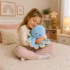 LEAN TOYS Plyšová chobotnica plyšová hračka s elastickými chápadlami modrá 50 cm