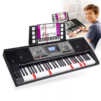 MK 816 61-klávesový elektronický MIDI keyboard na výučbu so 128 zvukmi, 128 rytmami, nahrávaním, LED displejom, USB-MIDI, výstupom na slúchadlá, mikrofónovým vstupom, vrátane napájacieho zdroja