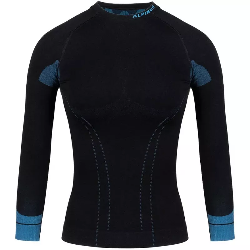 Alpinus Tactical dámske termoaktívne tričko Baselayer čierno-modré GT43210 veľkosť S