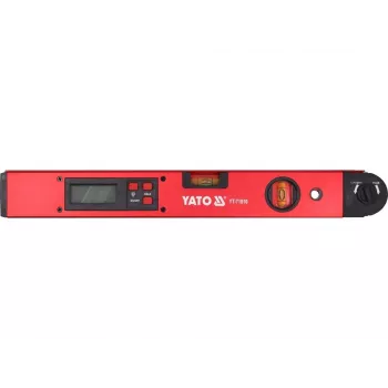 YATO Elektronický digitálny uhlomer 400mm s LCD displejom a funkciou Hold