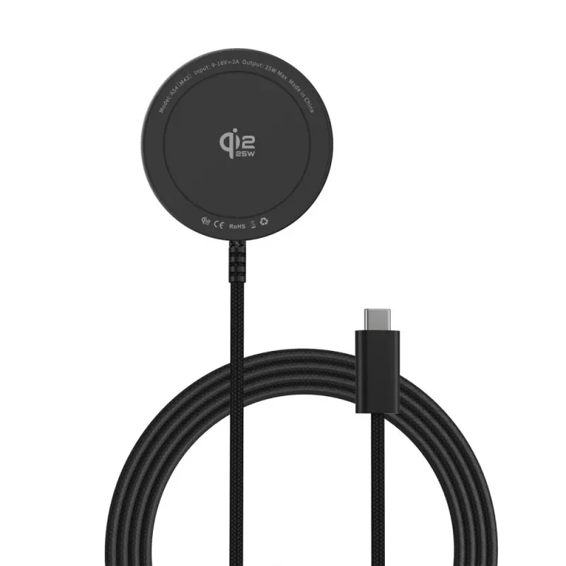 TECH-PROTECT A54 Magnetická MagSafe bezdrôtová nabíjačka 25W Qi2.2 čierna