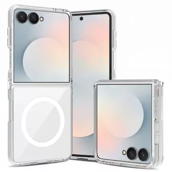Tech-Protect Flexair Hybrid MagSafe puzdro pre Samsung Galaxy Z Flip 8 transparentné