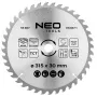 NEO TOOLS 315 mm TCT kotúč píly, 40 zubov, 30 mm otvor, rezanie dreva
