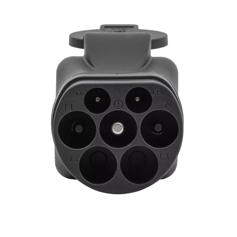 Akyga AK-SC-E29 Adaptér nabíjacej stanice, Type 2 (konektor samec) na Schuko zásuvku, 13 A, 3,5 kW