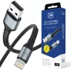 3mk Hyper Cable N-SERIES USB-A na Lightning 1m 5V/2.4A 12W čierna