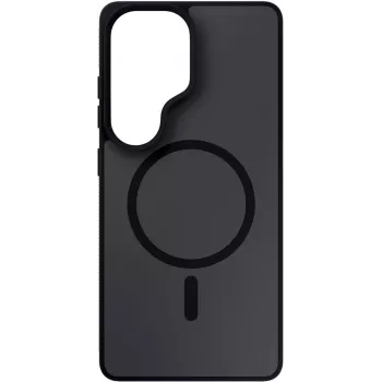 3MK Smoke MagCase pre Samsung Galaxy S26 Ultra - čierna priesvitná matná, MagSafe, Absorber175™ ochrana proti pádu