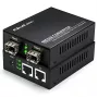 Qoltec obojsmerný mediálny konvertor switch Ethernet 2x RJ45 2x SFP | 1000Mb/s | 5V