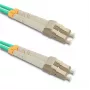 Qoltec LC/UPC na LC/UPC 2,0 m tyrkysový OM3 multimódový duplexný optický patch kábel