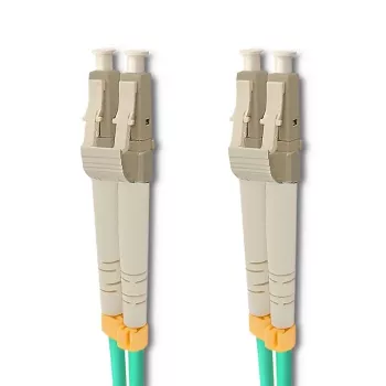 Qoltec LC/UPC na LC/UPC 2,0 m tyrkysový OM3 multimódový duplexný optický patch kábel