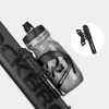 ROCKBROS 810PCS-HP Mini bicyklová pumpa s flexibilnou hadicou pre Presta a Schrader ventily - čierna