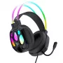 Wozinsky WSG-1118 drôtový herný headset s RGB osvetlením a mikrofónom - čierny