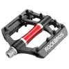ROCKBROS 2020-12CBK hliníkové platformové bicyklové pedále - čierne