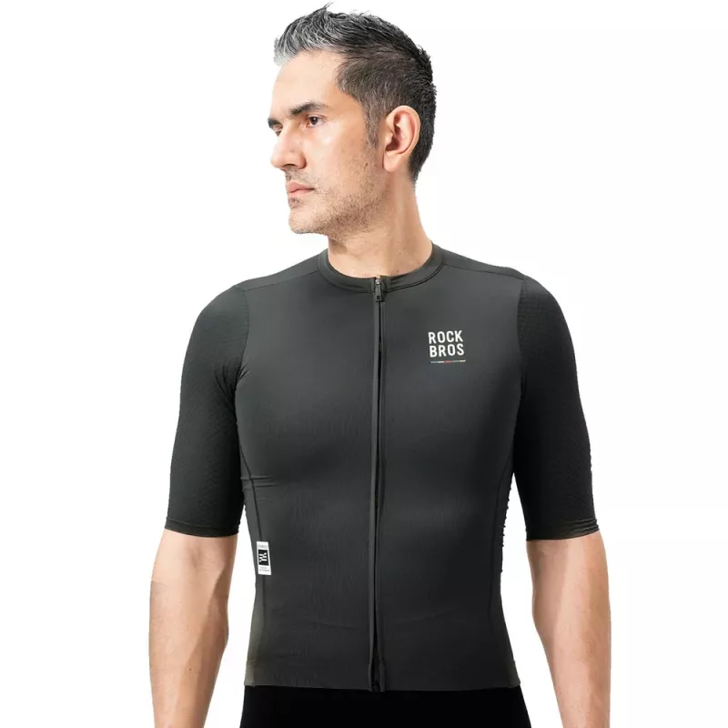 ROCKBROS ROAD TO SKY pánsky krátky rukáv bicyklový dres S - čierny