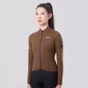 Rockbros YDWT006 TVI dámska zimná cyklistická bunda jeseň/zima M - hnedá