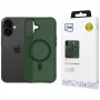 3MK Smoke MagCase pre Apple iPhone 17 - zelené priesvitné MagSafe puzdro s vojenskou ochranou proti pádu