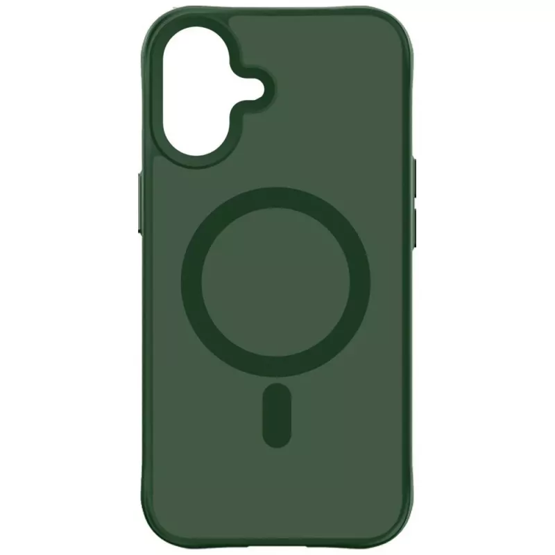 3MK Smoke MagCase pre Apple iPhone 17 - zelené priesvitné MagSafe puzdro s vojenskou ochranou proti pádu
