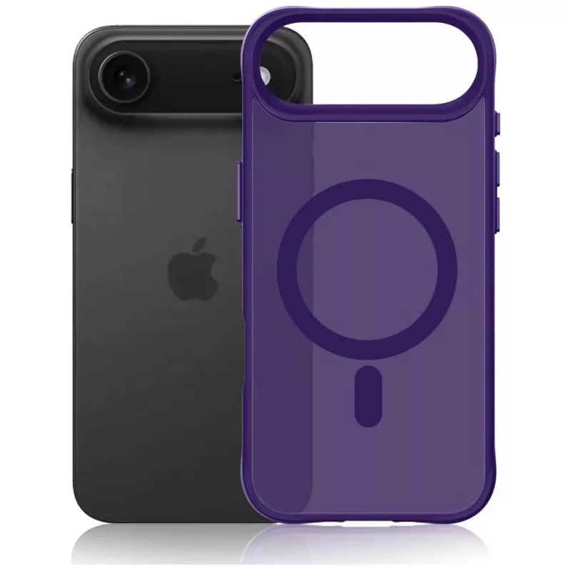 3MK Smoke MagCase fialová pre Apple iPhone 15 Pro Max – priesvitný MagSafe kryt na zadnej strane