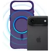 3MK Smoke MagCase fialová pre Apple iPhone 15 Pro Max – priesvitný MagSafe kryt na zadnej strane