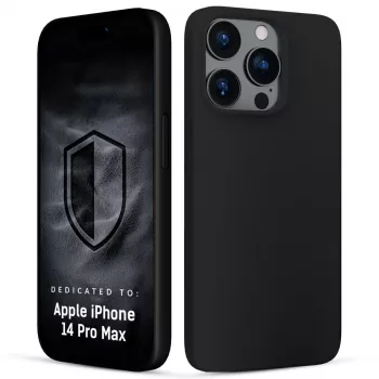3MK PROTECTION Hardy Mellow puzdro pre Apple iPhone 14 Pro Max - čierne, flexibilné TPU, ochrana proti pádu