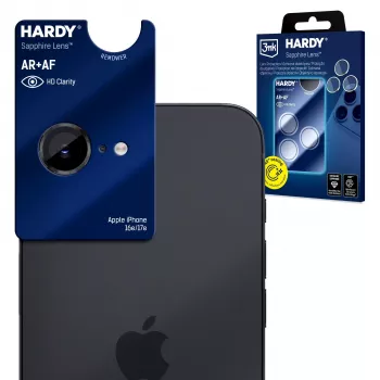 3MK PROTECTION Apple iPhone 16E/17E - 3mk Hardy zafírový objektív