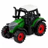 LEAN TOYS Poľnohospodársky traktor s dreveným prepravníkom, naťahovací motor, balíky, 35 cm