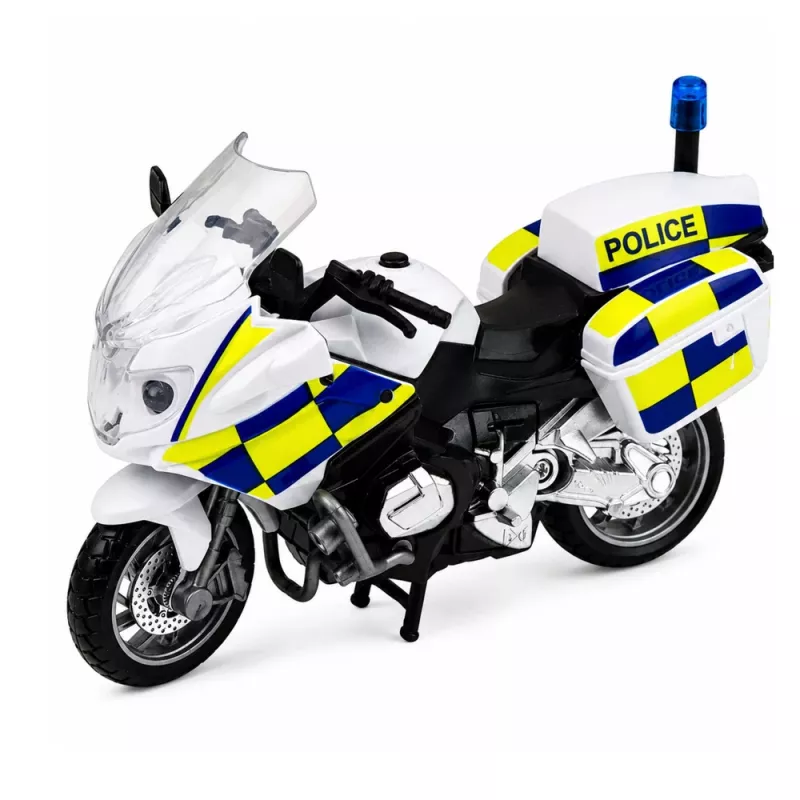 LEAN TOYS Policajná sada vrtuľník motorka policajné auto svetlá zvuky 1:32
