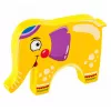 LEAN TOYS Zručnostná hra balansujúci slon veža z kociek stavať slona 61 dielov