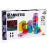 LEAN TOYS Magnetické stavebnice kocky guľová dráha farebné 33 dielov