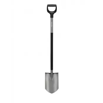 Fiskars ergonomická záhradná lopatka špicatá D rukoväť borová oceľ 1200mm