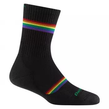 Darn Tough dámske Prism Micro Crew Lightweight Cushion ponožky - čierna