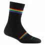 Darn Tough dámske Prism Micro Crew Lightweight Cushion ponožky - čierna