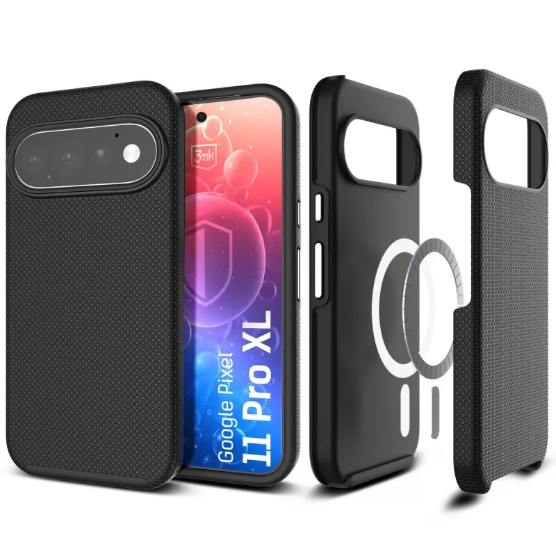 3mk Hardy Shockproof MagCase pre Google Pixel 11 Pro XL - transparentná