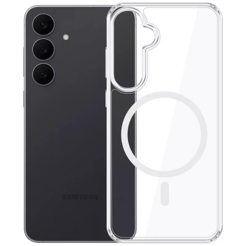 3mk Armor MagCase pre Samsung Galaxy S26 FE - priehľadné puzdro so zadnou časťou MagSafe