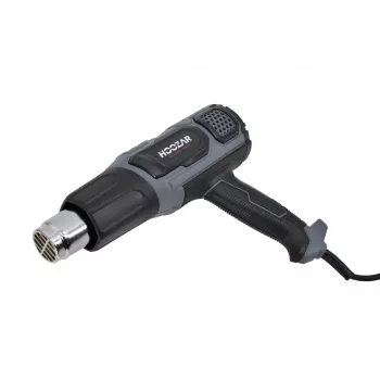 HOOZAR 2000W teplovzdušná pištoľ s nastaviteľnou teplotou, LCD displej, 4 trysky a kufrík