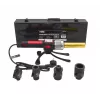AWTOOLS 1200W zváračka rúr pre PVC PP PE PB PPR rúry, 16-32mm, 4 páry trysiek, nastaviteľný termostat, kovové puzdro