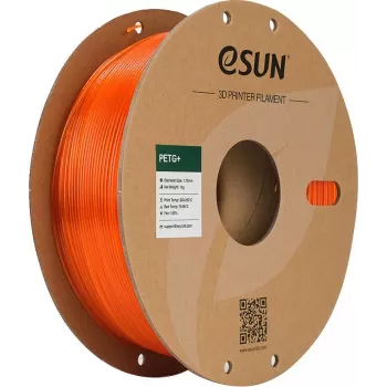 eSUN PETG+ filament 1,75 mm transparentná oranžová 1 kg papierová cievka
