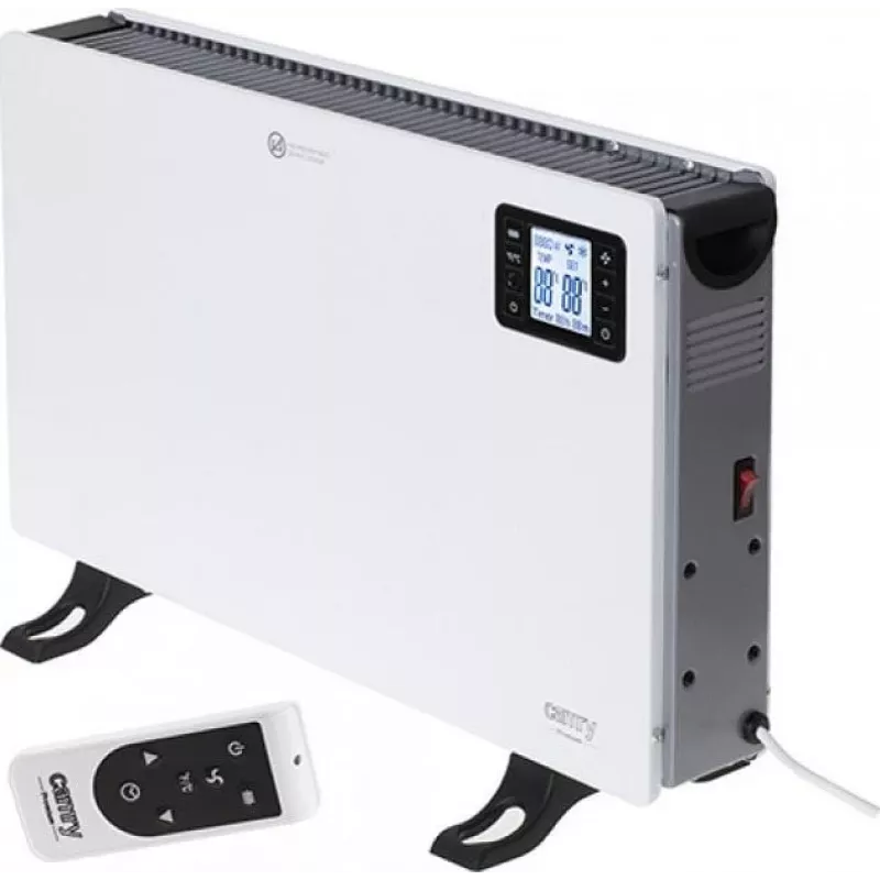 Adler CAMRY CR 7739 konvektorový ohrievač 2000W digitálny termostat, 24h časovač, diaľkový ovládač, nástenná montáž